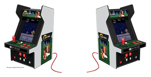 My Arcade Contra Micro Player, totalmente jugable, permite CO/VS Link para CO-OP Action, 6.75 Pulgadas Coleccionable, Pantalla a todo color, Batería o Micro USB Alimentado (DGUNL-3280)