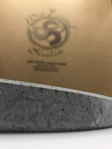 MY FRIEND SICILIA - Piedra volcánica etnea para pizza - Redonda Diámetro 35 cm - Cocción sana y natural (piedra volcánica) - Ideal para horno Smeg Pizza