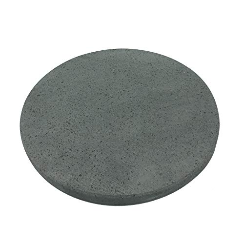 MY FRIEND SICILIA - Piedra volcánica etnea para pizza - Redonda Diámetro 35 cm - Cocción sana y natural (piedra volcánica) - Ideal para horno Smeg Pizza