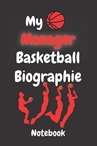 My Manager Basketball Biographies Composition notebook: Lined Composition notebook / Daily Journal Gift, 110 Pages, 6x9, Soft Cover, Matte Finish