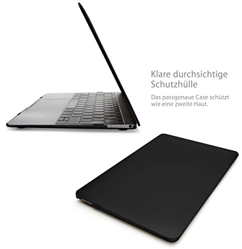 MyGadget Funda Dura Mate para Apple MacBook 12" Retina 2015 - 2017 / Modelo A1534 - Case Plástico Duro - Carcasa Hardshell / Cubierta Rígida - Cover Negro