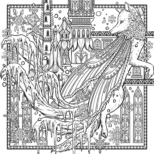 Mythographic Color and Discover: Frozen Fantasies: An Artist's Coloring Book of Winter Wonderlands