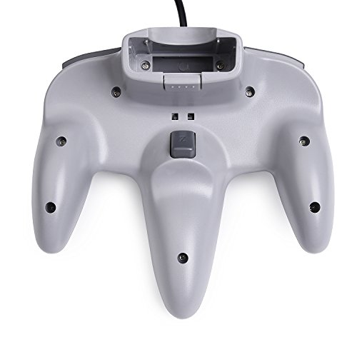 N64 Classic USB Controller, miadore Retro Controller para N64 Bit USB Wired Gamepad Joystick controlador de juego para Windows PC Mac Raspberry Pi 3, gris