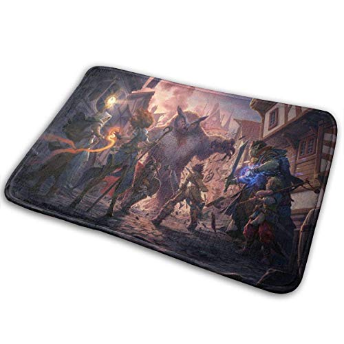 NA Games Pathfinder Kingmaker Alfombra, Alfombra de baño Super Suave y Ligera Alfombra de baño Alfombra Antideslizante, para Puerta de Bienvenida, Sala de Estar, Cocina, Baño, Decoración