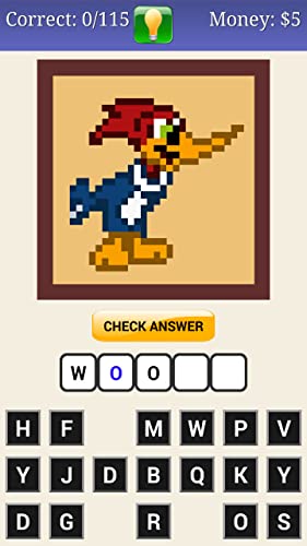 Name The Pixel Cartoon Character Quiz Game