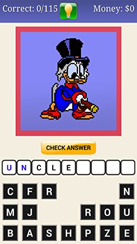 Name The Pixel Cartoon Character Quiz Game
