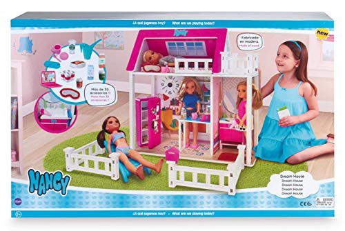 Nancy - Sweet Home, Casa para Muñecas Nancy con Accesorios, para Niños y Niñas a Partir de 3 Años, Multicolor (Famosa 700015130)