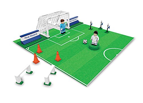NANOSTARS, Bloques Compatible Penalty Set Standard de Real Madrid Juegos de construcción Multicolor, 2 Figuras, 78 Piezas