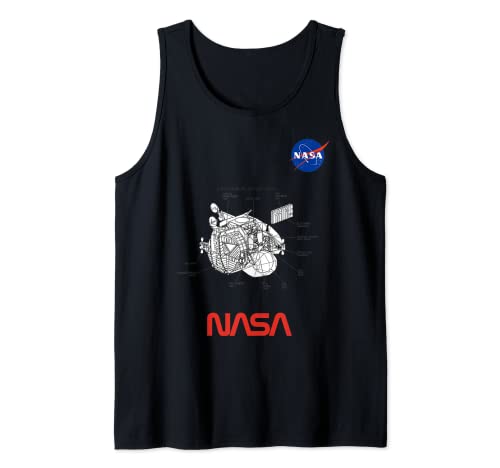 NASA Diseño Espacial de la Hermoso Lunar Module Ascent Stage Camiseta sin Mangas