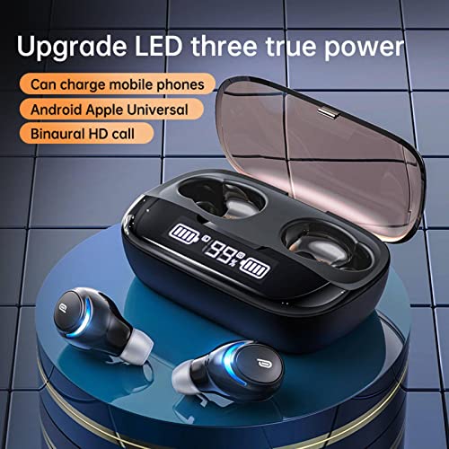 NC Ultra-Low Latency Fast Charge Voice Control Call Music Game Subwoofer Bluetooth 5.0 Wireless Binaural Stereo Headset LED Display Multi-Point Connection Sports IPX7 Waterproof Headset