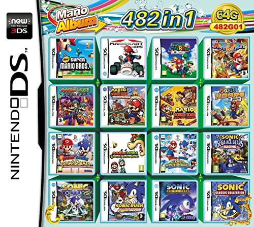 NDS Game Pack Super Combo 482 en 1 juego NDS Game Pack Super Combo para DS NDS NDSL NDSi 3DS 2DS XL