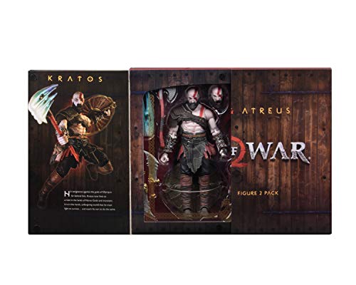 NECA- God of War Pack 2 Figuras Kratos & Atreus, Multicolor (NECA49326)