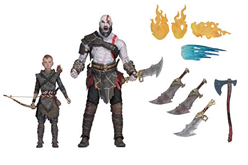 NECA- God of War Pack 2 Figuras Kratos & Atreus, Multicolor (NECA49326)
