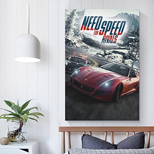 Need for Speed Rivals - Funda de juego de edición completa, póster decorativo para pared, póster de sala de estar, pintura para dormitorio, 50 x 75 cm