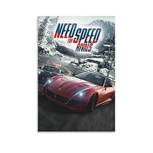 Need for Speed Rivals - Funda de juego de edición completa, póster decorativo para pared, póster de sala de estar, pintura para dormitorio, 50 x 75 cm