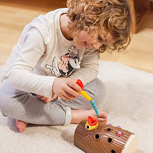 Nene Toys Alimenta al Polluelo – Juguete Magnético Educativo para Niños y Niñas de 2 3 4 años – Juego Infantil con Colores Que Desarrolla Habilidades Cognitivas, Físicas y Emocionales