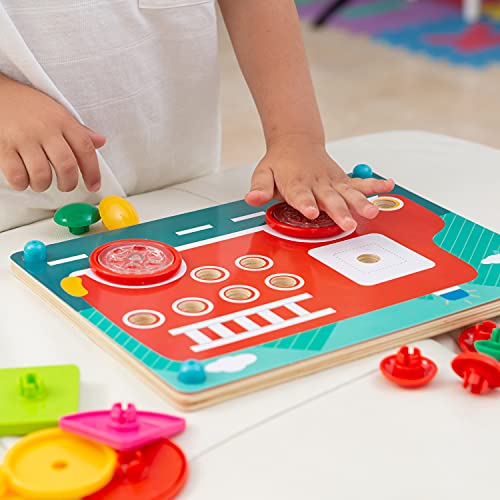 Nene Toys Puzzle Infantil de Madera 8 en 1 – Juguete Educativo para Niños y Niñas de 2 3 4 años – Mosaicos 3D con 8 Coloridos Diseños de Rompecabezas – Juego Montessori de Desarrollo Cognitivo