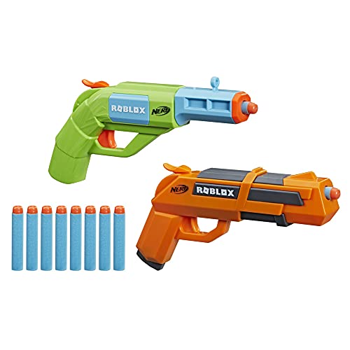 Nerf Roblox Jailbreak-Armadura, Incluye 2 lanzadores, 10 Dardos, código para desbloquear el artículo Virtual del Juego, Multicolor (Hasbro F2479EU5)