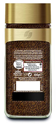 Nescafé GOLD PURO COLOMBIA aroma y sabor, café soluble 100 % arábica de Colombia, frasco de vidrio, Pack de 3 x 100 g