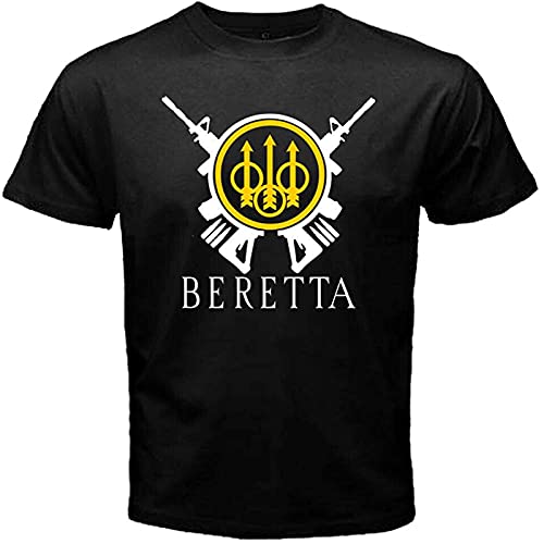 New Beretta Firearms T Shirt Beretta Fashion Lovers T Shirt Graphic Top Printed tee Mens Shirt Black XL
