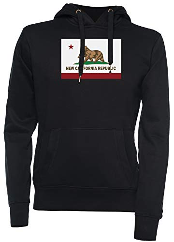 New California Republic Flag Original Unisexo Sudadera con Capucha Negro