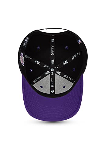 New Era 9Fifty - Gorra elástica con Cierre a presión - Los Angeles Lakers, Hombre, NE60137491.00001, Negro, S-M