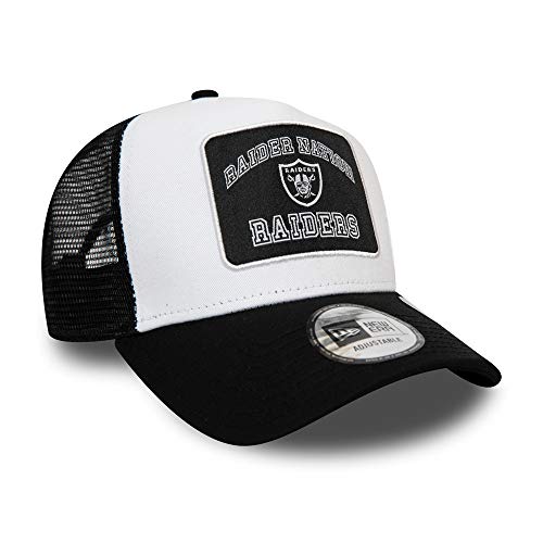 New Era Las Vegas Raiders NFL Cap verstellbar Trucker Kappe American Football Weiss - One-Size