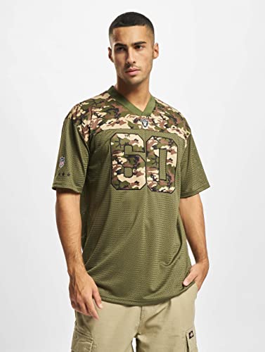 New Era - NFL Camo Mesh Jersey - Las Vegas Raiders - Camiseta de camuflaje para hombre, color verde oliva