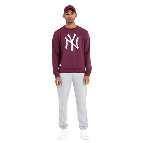 New Era Team Logo Crew NEYYAN MRN Sudadera, Dark Purple, M para Hombre