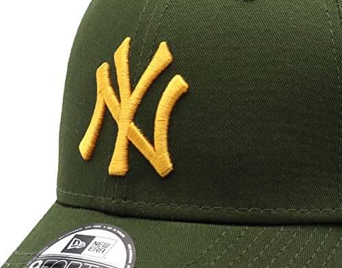 New Era York Yankees 9forty Adjustable Cap Rear Logo Rifle Green/Gold - One-Size