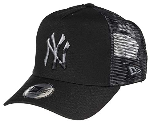 New Era York Yankees Frame Adjustable Trucker Cap Camo Infill Black - One-Size