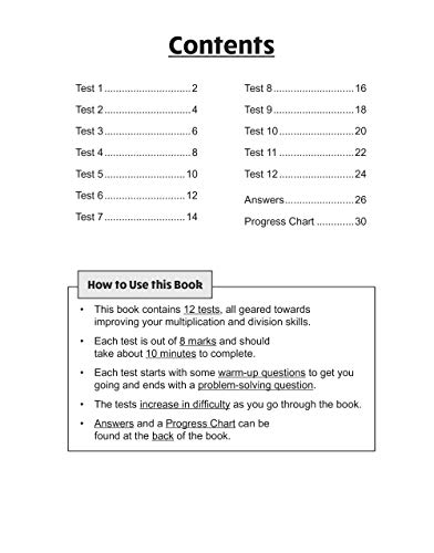 New KS1 Maths 10-Minute Tests: Multiplication & Division - Year 2