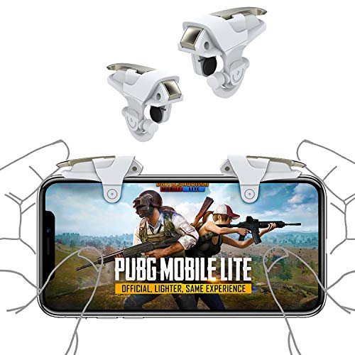 Newseego PUBG Mobile Phone Game Trigger,L1R1 Game Triggers de Teléfonos Armor Style PUBG Trigger Botón Sensible Joysticks Apuntar y Disparar Teclas de Activación para PUBG/Knives Out/Rules of Survival