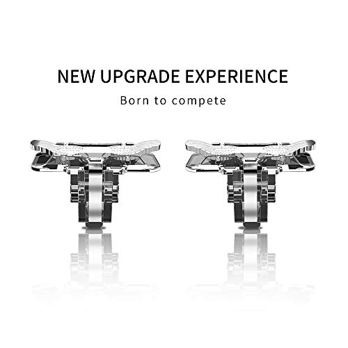 Newseego PUBG Phone Game Controller Triggers, L1R1 Trigger Controladores de Teléfonos Móviles Alas Frías Disparar el Botón Sensible para Disparar y Apuntar para Navajas para Android y iOS(1 par)