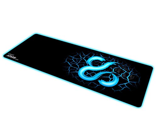 Newskill Atami Speed Tamaño XL - Alfombrilla Gaming Profesional (Borde Cortado a Laser, Superficie Speed), Negro