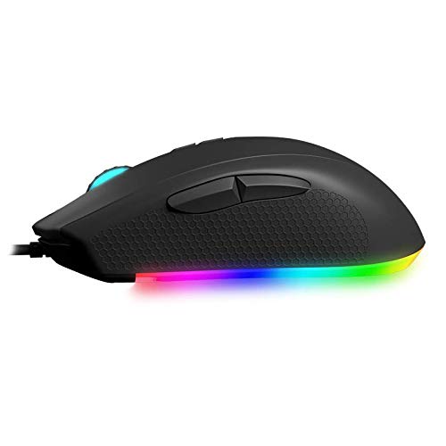 Newskill Helios - Ratón para Gaming con RGB iluminación RGB por fases y diferentes efectos de iluminación a través de un Software Personalizable (Sensor óptico hasta 10000 DPI) Color Negro