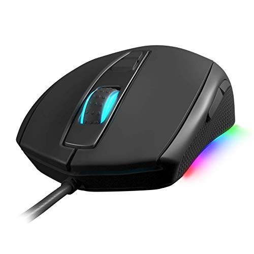 Newskill Helios - Ratón para Gaming con RGB iluminación RGB por fases y diferentes efectos de iluminación a través de un Software Personalizable (Sensor óptico hasta 10000 DPI) Color Negro