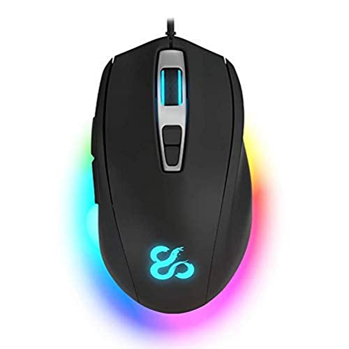 Newskill Helios - Ratón para Gaming con RGB iluminación RGB por fases y diferentes efectos de iluminación a través de un Software Personalizable (Sensor óptico hasta 10000 DPI) Color Negro