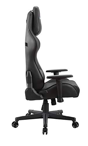 Newskill Kitsune - Silla gaming profesional (Inclinación y altura regulable, reposabrazos 2D ajustables, base en nylon, reclinable 180º), Color Negra