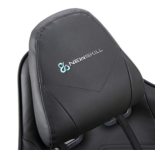 Newskill Kitsune - Silla gaming profesional (Inclinación y altura regulable, reposabrazos 2D ajustables, base en nylon, reclinable 180º), Color Negra
