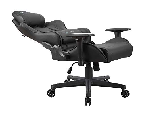 Newskill Kitsune - Silla gaming profesional (Inclinación y altura regulable, reposabrazos 2D ajustables, base en nylon, reclinable 180º), Color Negra
