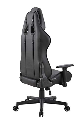 Newskill Kitsune - Silla gaming profesional (Inclinación y altura regulable, reposabrazos 2D ajustables, base en nylon, reclinable 180º), Color Negra