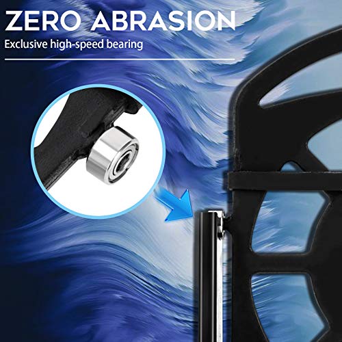 NEWZEROL Accesorios para Columpios de Teléfono Podómetro Pokemon Go para Teléfono Celular, [Cable USB][Soporte para 2 Teléfonos] Pasos Rápidos Dispositivo para Ganar Pasos - Negro