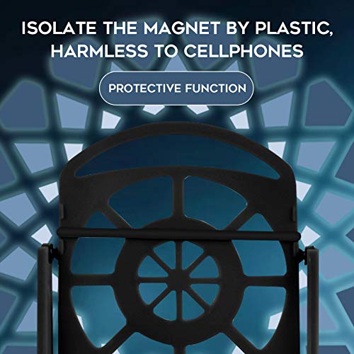 NEWZEROL Accesorios para Columpios de Teléfono Podómetro Pokemon Go para Teléfono Celular, [Cable USB][Soporte para 2 Teléfonos] Pasos Rápidos Dispositivo para Ganar Pasos - Negro