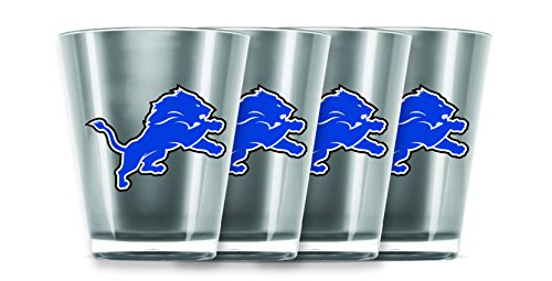 NFL Detroit Lions - Juego de 4 vasos de chupito (acrílico)