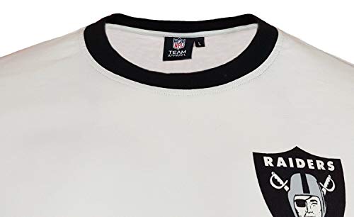 NFL Oakland Raiders Muscle Fit Ringer Camiseta (M)