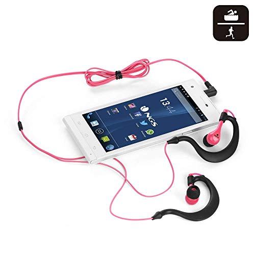 NGS Auriculares Deportivos Stereo Triton Pink Resistentes AL Agua IPX8