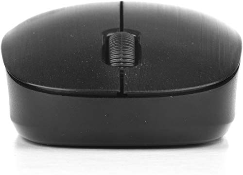 NGS Fog Black - Ratón Óptico Inalámbrico 2.4GHz, Ratón para Ordenador o Laptop con 2 Botones y Scroll, 1000dpi, Ambidiestro, Negro