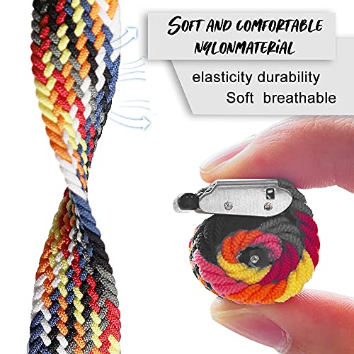 Niboow 22mm Correa Compatible con Samsung Galaxy Watch 3 45mm, Elástica Correa Deportiva Trenzada para Samsung Gear S3 Frontier/Samsung Gear S3 Classic/Samsung Galaxy Watch 46mm/Samsung Gear S-Vistoso