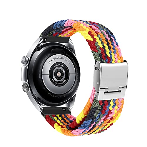 Niboow 22mm Correa Compatible con Samsung Galaxy Watch 3 45mm, Elástica Correa Deportiva Trenzada para Samsung Gear S3 Frontier/Samsung Gear S3 Classic/Samsung Galaxy Watch 46mm/Samsung Gear S-Vistoso